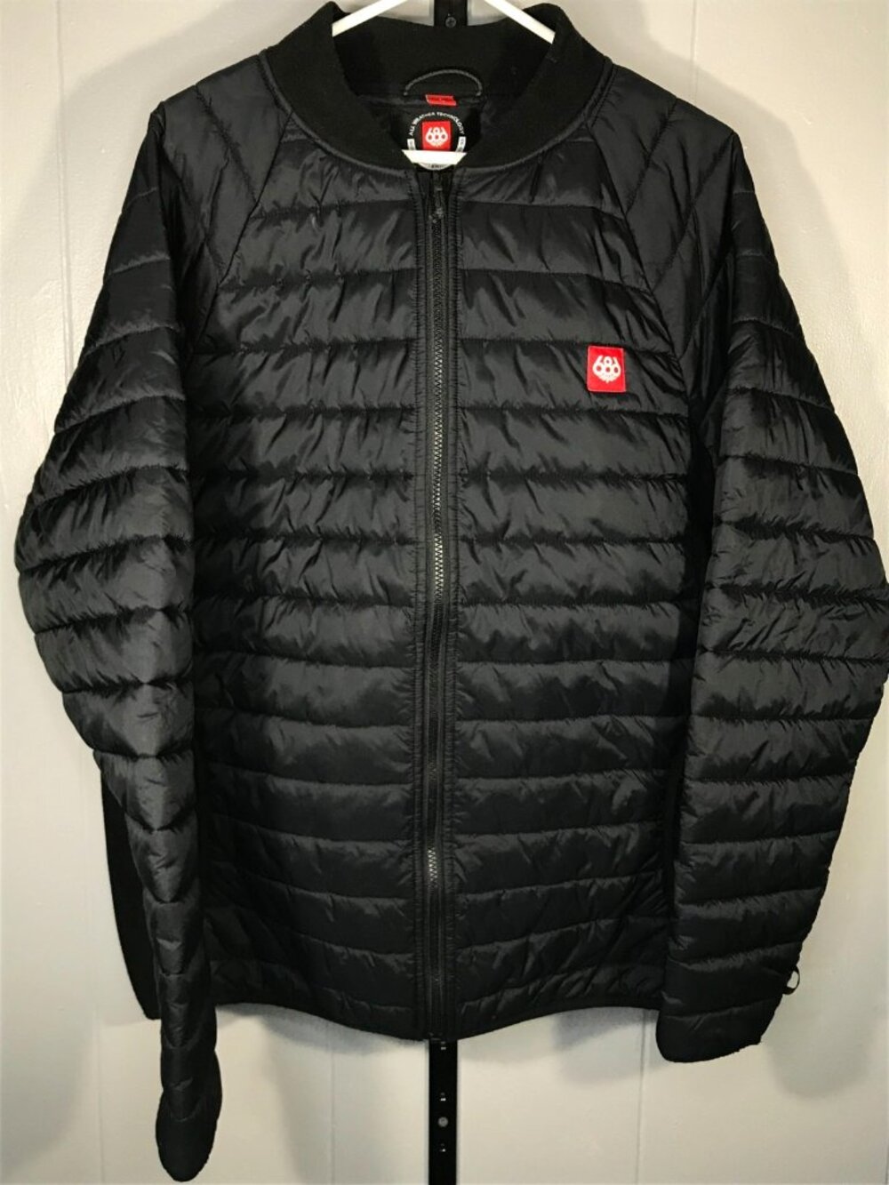686 Smarty 3-in-1 Men's Puffer Jacket Size L Black Quilted Insulated Mid-Layer
